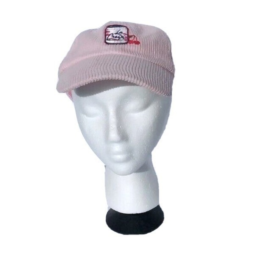 La Croix Cap Pink Corduroy Adjustable Hat Cap Carbonated Sparkling Water
